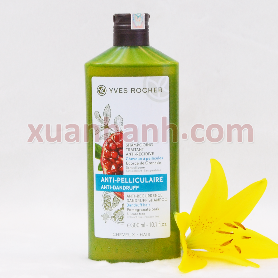 Dầu gội Yves Rocher Anti-Dandruff trị gàu tốt cho mọi loại tóc, 300ml