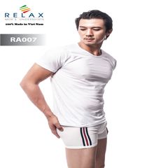 Áo thun lót Nam Relax - RA007 cotton 100%  kiểu dáng Tay ngắn, Size XXL