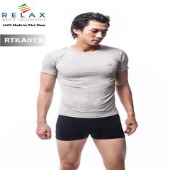 Áo thun Relax tay ngắn, cổ tròn, vải co giãn, thoáng mát, RTKA013 size M 