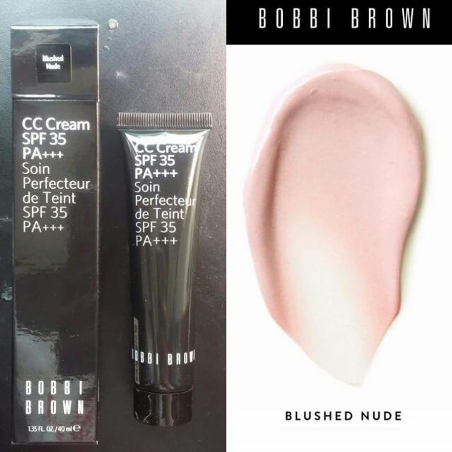 CC cream Bobbi Brown SPF35 PA+++ đa chức năng, #Blushed Nude tông trắng ánh hồng