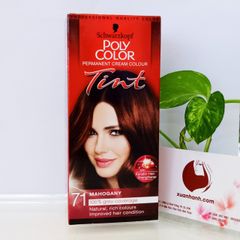 Thuốc nhuộm phủ bóng Schwarzkopf Poly Color #71 Mahogany nâu đồng ánh đỏ, cá tính