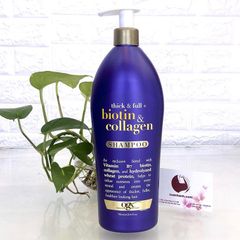 Dầu gội Biotin & Collagen Shampoo giảm gãy rụng, mềm mượt, bồng bềnh, 750ml