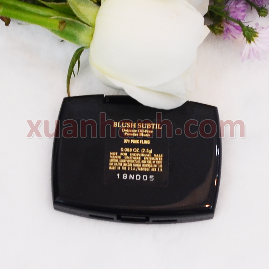 Phấn má hồng Lancome Blush Subtil hồng phấn glow da trẻ trung, 2.5g #Pink Fling