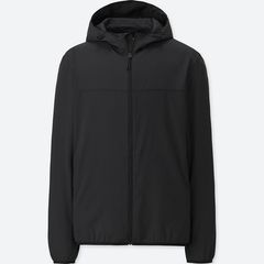 Áo gió nam Uniqlo chống nắng, cản mưa, gió, bụi siêu thoáng, #Black size S 