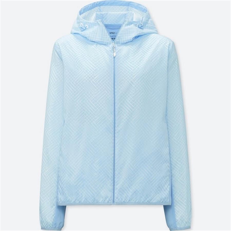 Áo gió Uniqlo chống nắng, cản mưa, gió, bụi...siêu thoáng, nhẹ, M, Caro Blue