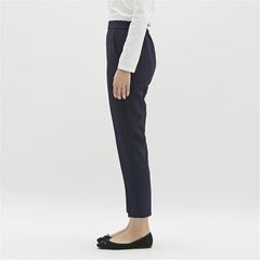 Quần tây Gu đen lưng thun dẹp bản rộng 3cm lưng cao, thoải mái, size XL