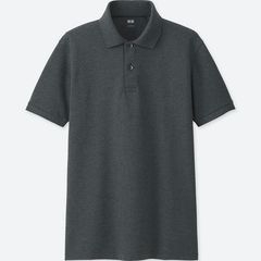 Áo thun nam Uniqlo Polo Dry Nhật Bản nam tính, 08 Dark Gray size L