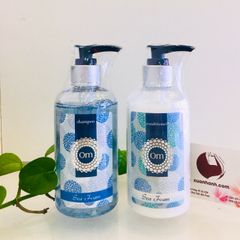 Bộ dầu gội xả Om Fountain Sea Foam trị rụng, trị gàu, hương biển mát lạnh 250mlx2