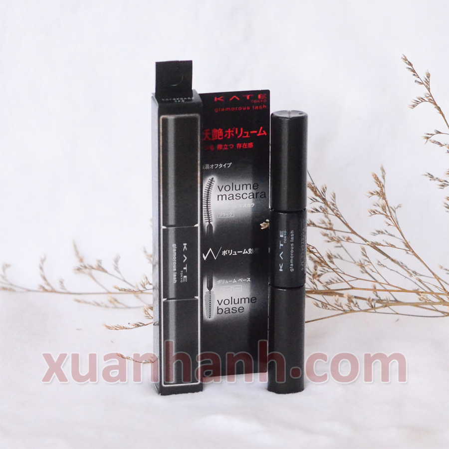 Mascara Kanebo Kate Glamorous Lash + Base (2in1) làm dày và cong mi BK1