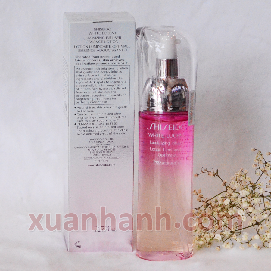 Nước hoa hồng Shiseido White Lucent sạch sâu, cân bằng, se mịn da 150ml (new)