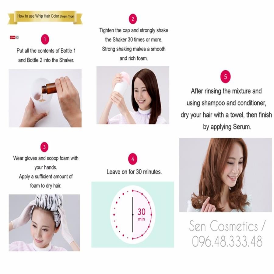 Thuốc nhuộm tóc Beauty Labo thành phần thiên nhiên, màu đen tự nhiên #Natural Black