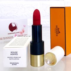 Son Hermes Rouge Matte Lipstick đỏ thuần quyến rũ, sang trọng #68 Rouge Bleu