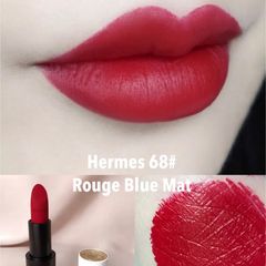 Son Hermes Rouge Matte Lipstick đỏ thuần quyến rũ, sang trọng #68 Rouge Bleu