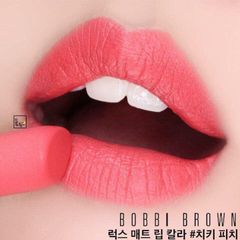 Son Bobbi Brown Luxe Matte Lip Color lì mịn, lâu trôi, hồng đào Cheeky Peach