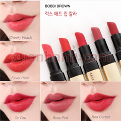 Son Bobbi Brown Luxe Matte Lip Color lì mịn, lâu trôi, hồng đào Cheeky Peach