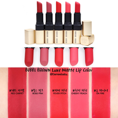 Son Bobbi Brown Luxe Matte Lip Color lì mịn, lâu trôi, hồng đào Cheeky Peach