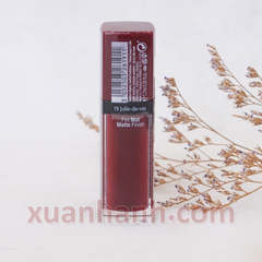Son Bourjois Rouge Edition Velvet chất kem, bám môi, lì #19 Jolie De Vin đỏ rượu vang sexy