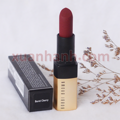 Son Bobbi Brown Luxe Matte Lip Color lì mịn, lâu trôi, đỏ nâu đất Burnt Cherry