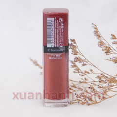 Son Bourjois Rouge Edition Velvet chất kem, bám môi, lì #33 Brun'croyable đỏ đất sexy