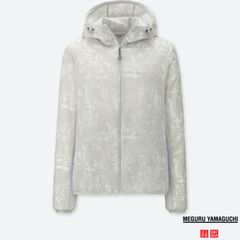 Áo gió nữ Uniqlo chống nắng, cản mưa, gió, bụi siêu thoáng, 02 Light Gray size XL