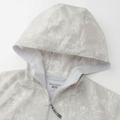 Áo gió nữ Uniqlo chống nắng, cản mưa, gió, bụi siêu thoáng, 02 Light Gray size XL