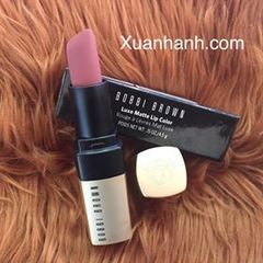 Son Bobbi Brown Luxe Matte Lip Color lì mịn, lâu trôi, nude môi ánh đất Tawny Pink