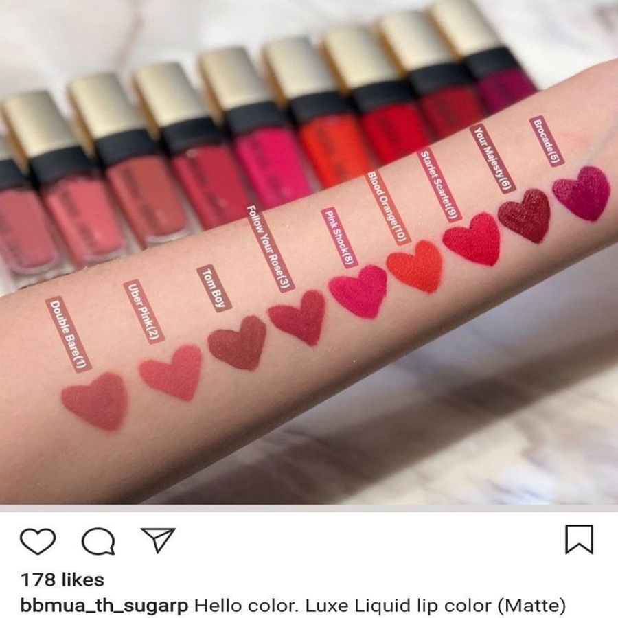 Son kem lì Bobbi Brown Luxe Liquid Lip Velvet Matte siêu lâu trôi hồng môi #Follow Your Rose