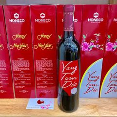 Rượu vang đỏ Tam Đảo Honeco từ dịch nho, trái cây, mật ong thơm ngon, 750ml
