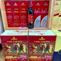Rượu vang đỏ Tam Đảo Honeco từ dịch nho, trái cây, mật ong thơm ngon, 750ml