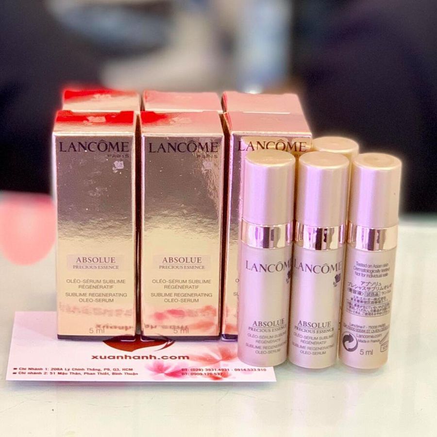 Tinh chất Lancome Absolue Precious Essence Oleo Serum tái tạo da, siêu cao cấp 5mlx6.