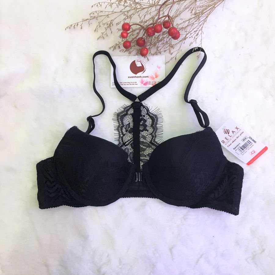 Áo ngực nữ Relax RAY011 demi phối ren, dây chéo sau quyến rũ A75