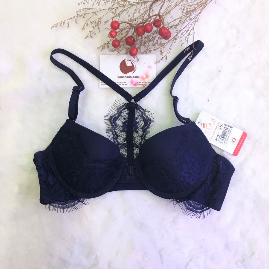 Áo ngực nữ Relax RAY011 demi phối ren, dây chéo sau quyến rũ A75