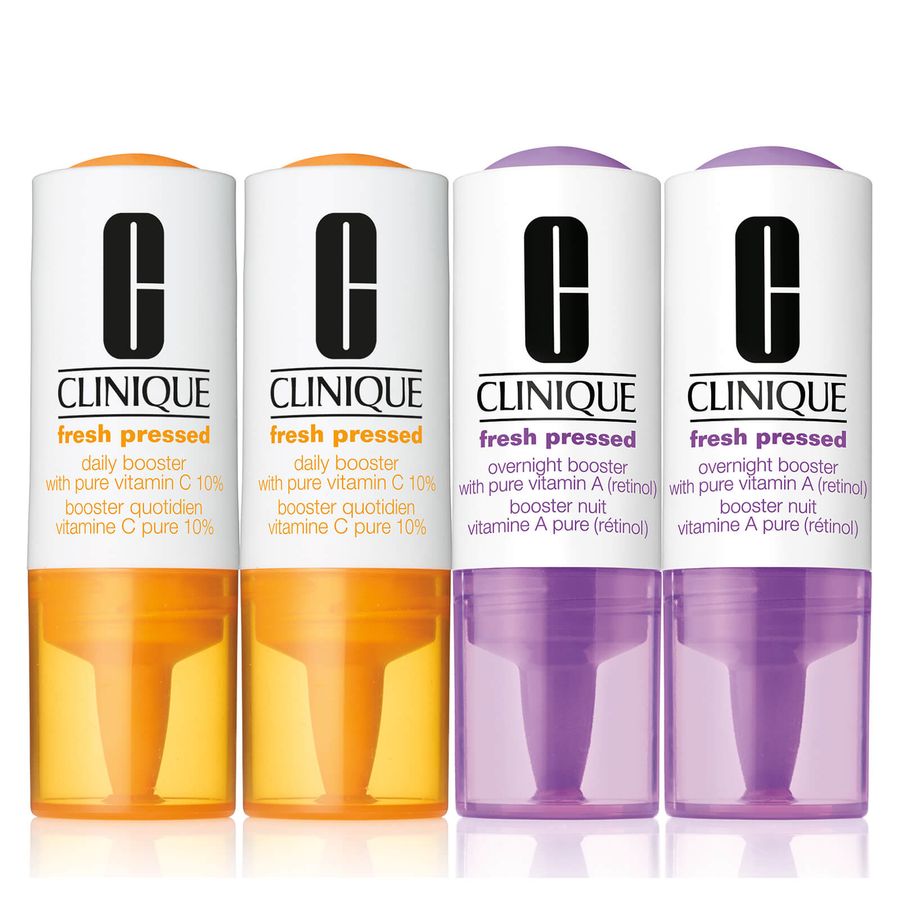 Clinique Fresh Pressed Clinical™ Daily + Overnight Boosters với Pure Vitamins C 10% + A (Retinol)