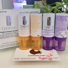 Clinique Fresh Pressed Clinical™ Daily + Overnight Boosters với Pure Vitamins C 10% + A (Retinol)