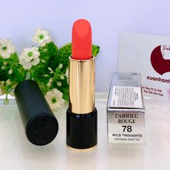 Son Lancome L'absolu Rouge Drama Matte #78 Wild Thoughts chuẩn cam tươi trẻ