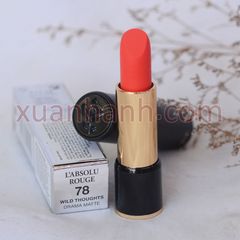 Son Lancome L'absolu Rouge Drama Matte #78 Wild Thoughts chuẩn cam tươi trẻ