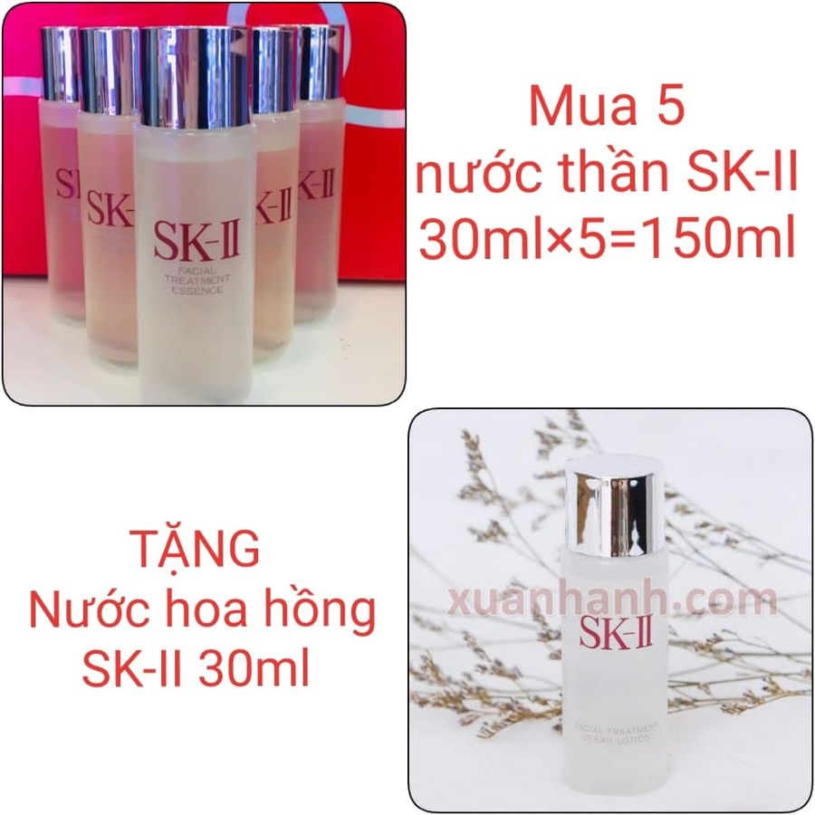 Combo SK-II Facial Treatment Essence, dòng "nước thần" đình đám 30mlx5=150ml