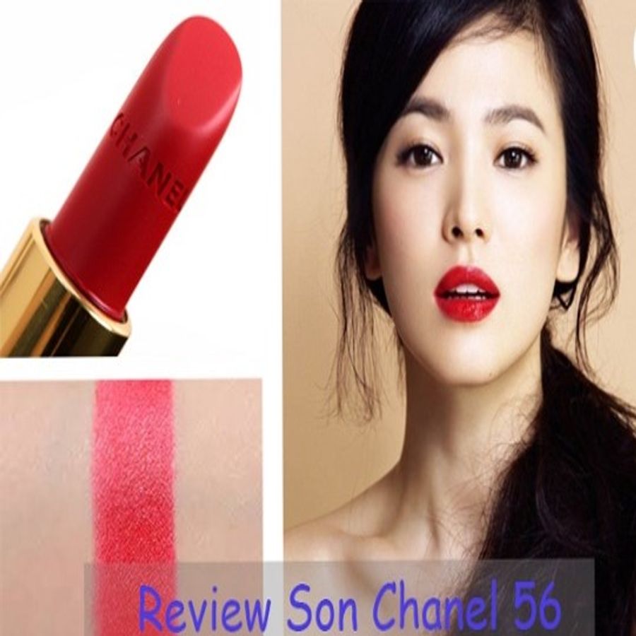 Son Chanel Rouge Allure Velvet son lì, lâu trôi, lên màu tốt #56 đỏ cổ điển ( unbox)