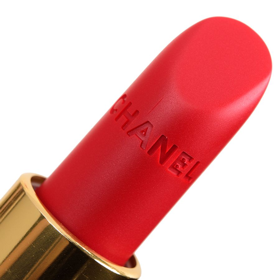 Son Chanel Rouge Allure Velvet son lì, lâu trôi, lên màu tốt #66 đỏ ánh cam (unbox)