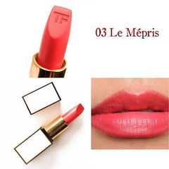 Son Tom Ford Lip Color Sheer 03  Le Mépris  giàu dưỡng, cam san hô tươi trẻ, nữ tính.