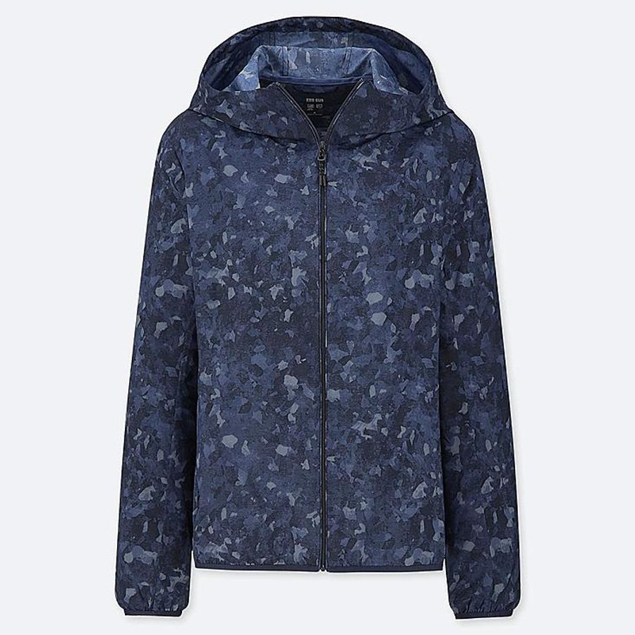 Áo gió nữ Uniqlo chống nắng, cản mưa, gió, bụi...siêu thoáng, nhẹ, 68 Blue size L (new)