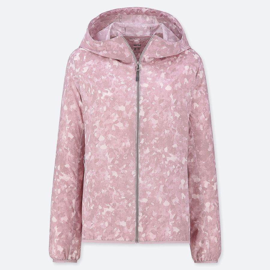 Áo gió Uniqlo chống nắng, cản mưa, gió, bụi...siêu thoáng, nhẹ, 10 Pink size S (new)