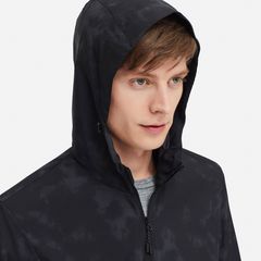 Áo gió nam Uniqlo chống nắng, cản mưa, gió, bụi siêu thoáng, #09 Black size M 