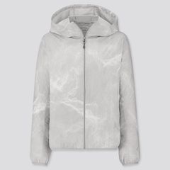 Áo gió nữ Uniqlo chống nắng, cản mưa, gió, bụi siêu thoáng, #02 Light Gray (New)