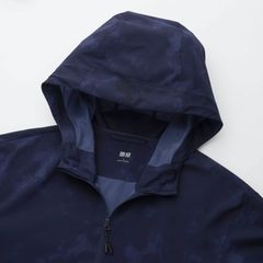 Áo gió nam Uniqlo chống nắng, cản mưa, gió, bụi siêu thoáng, #Blue size M