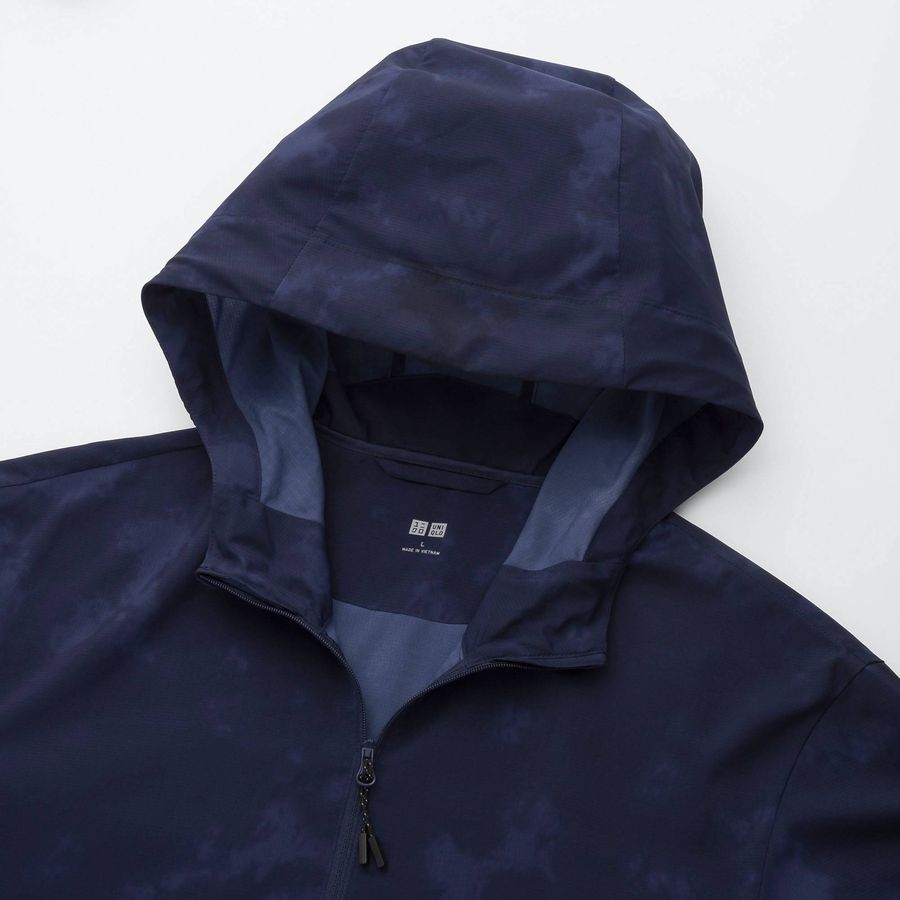 Áo gió nam Uniqlo chống nắng, cản mưa, gió, bụi siêu thoáng, #68 Blue - size L