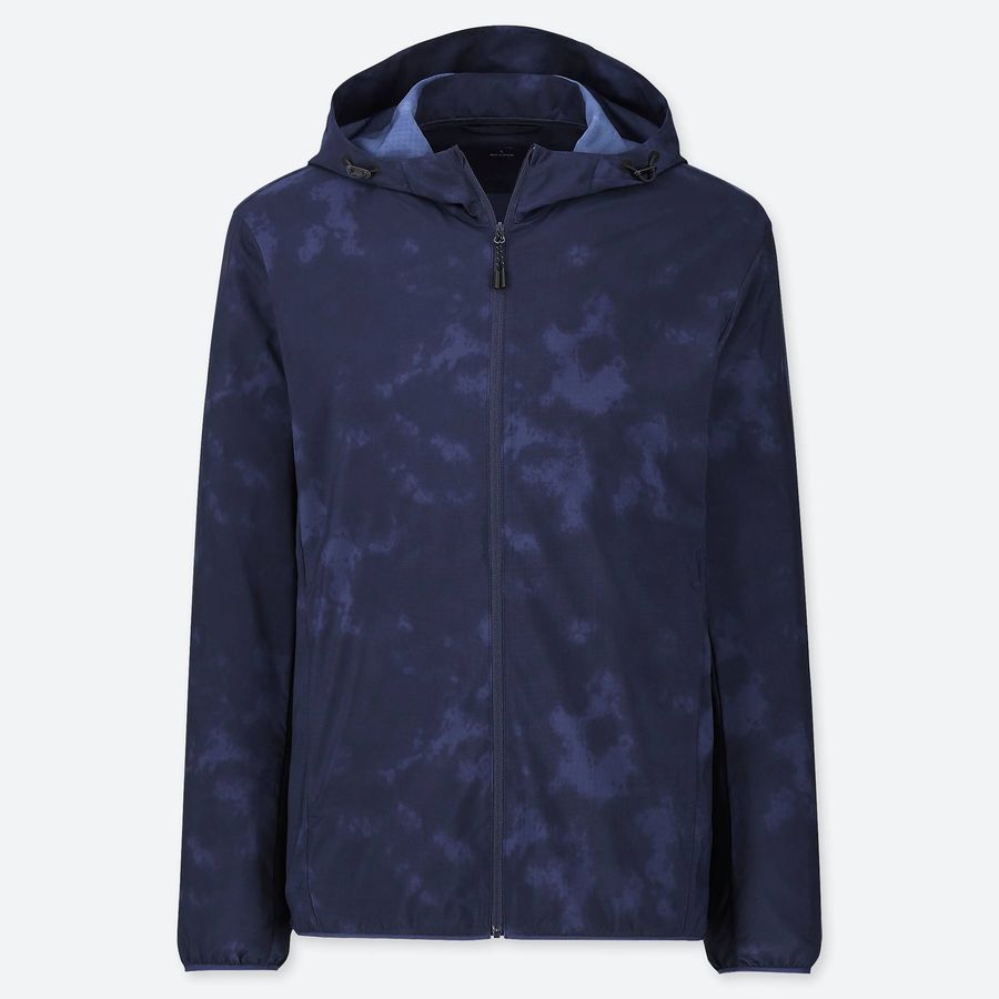 Áo gió nam Uniqlo chống nắng, cản mưa, gió, bụi siêu thoáng, #68 Blue - size L