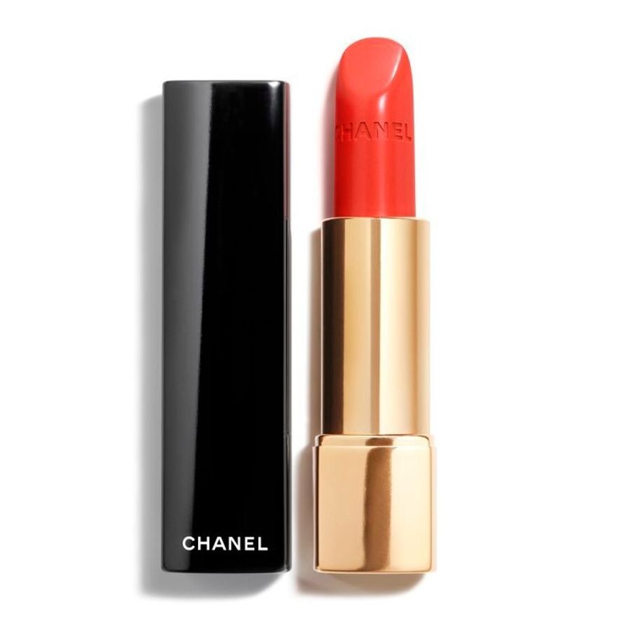 Son Chanel Rouge Allure mềm môi, lên màu tốt, bám màu #182 cam ánh đỏ (unbox)
