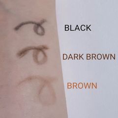 Chì kẻ mày Daiso Eyebrown Pencil đầu mảnh, bám lâu, nâu đậm # Dark Brown