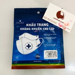 Khẩu trang Relax nano kháng khuẩn cao cấp, 2 lớp, ôm thoáng dễ chịu - MUa 1 TẶNG 1